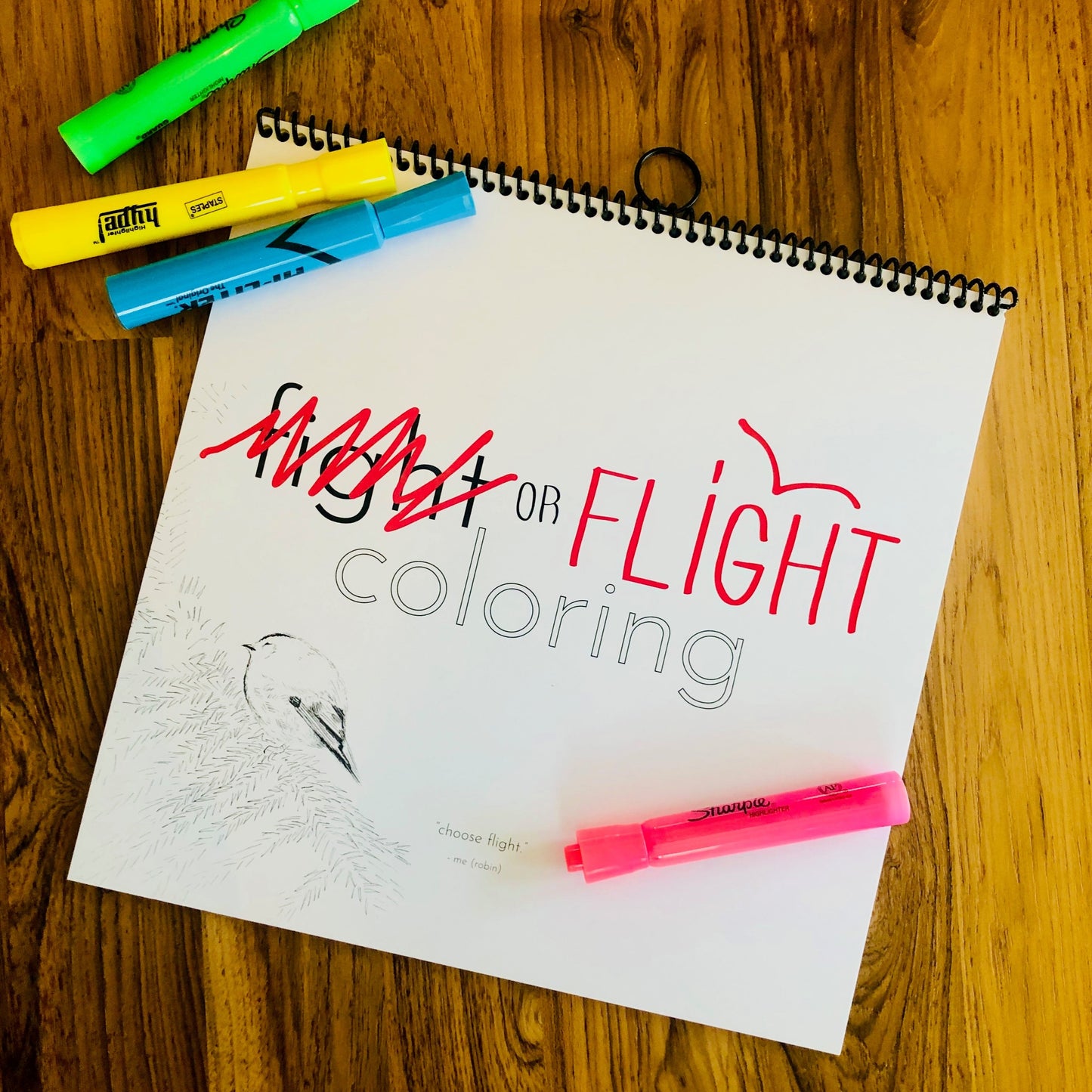 fight or flight coloring book