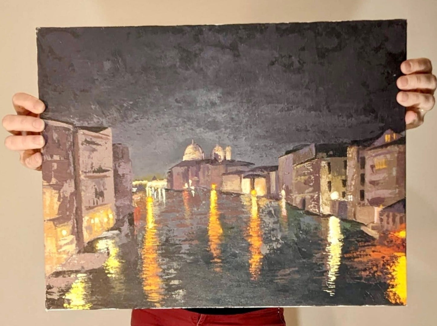 (a venetian evening) acrylic painting