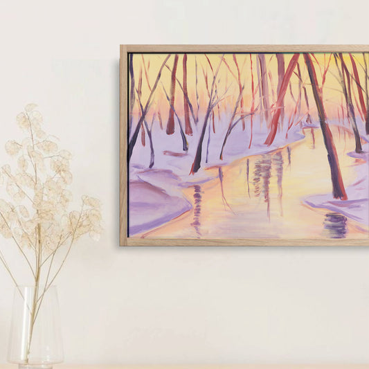 (a wisconsin winter) framed reproduction